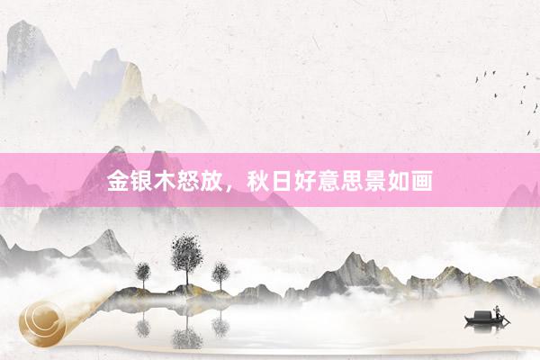 金银木怒放，秋日好意思景如画